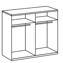 Kledingkast Oss Wit - 200x216x58 cm