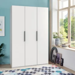 Kledingkast Oss Wit - 150x216x58 cm