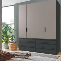 Kledingkast Rivas Taupe - 200x236x58 cm