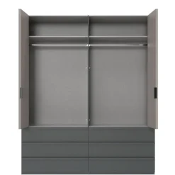 Kledingkast Rivas Taupe - 200x236x58 cm