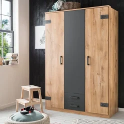 Kledingkast Stratum Naturel - 135x199x58 cm