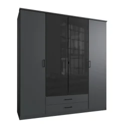 Kledingkast Toledo Grafiet - 180x199x58 cm