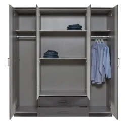 Kledingkast Toledo Grafiet - 180x199x58 cm