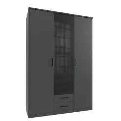Kledingkast Toledo Grafiet - 135x199x58 cm