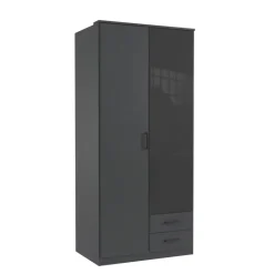 Kledingkast Toledo Grafiet - 90x199x58 cm