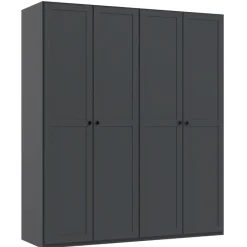 Kledingkast Tudela Donkergrijs - 180x210x58 cm