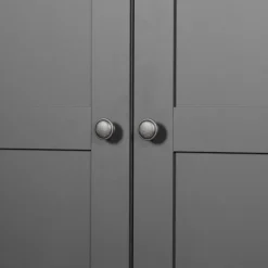 Kledingkast Tudela Donkergrijs - 180x210x58 cm