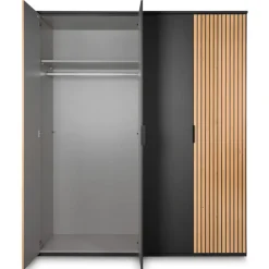 Kledingkast Veghel Donkergrijs - 180x210x58 cm