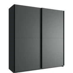 Kledingkast Vught Donkergrijs - 179x198x64 cm