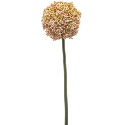 Kunstbloem Allium Zalmroze - 74 cm
