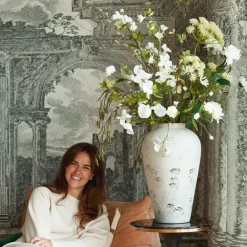 Kunstbloem Delphinium Crème - 88 cm