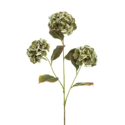 Kunstbloem Hydrangea Groen - 77 cm