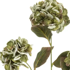 Kunstbloem Hydrangea Groen - 77 cm