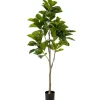 Kunstplant Ficus Benghalensis Groen - 170 cm hoog