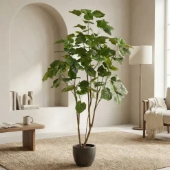Kunstplant Ficus Umbellata Groen - 180 cm hoog