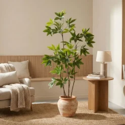 Kunstplant Schefflera Groen - 195 cm hoog