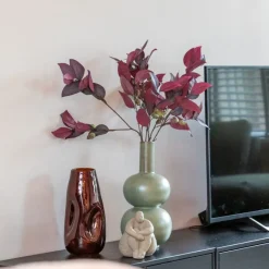 Kunsttak Eucalyptus Rood - 80 cm