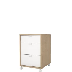 Ladekast Bram Eiken / Wit - 41x61x49 cm