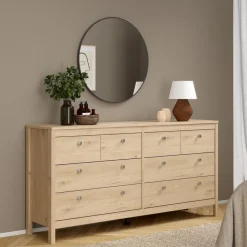 Ladekast Dallas Eiken - 160x80x39 cm