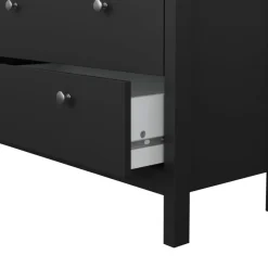 Ladekast Dallas Zwart - 83x99x39 cm