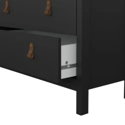 Ladekast Dallas Zwart - 83x99x39 cm