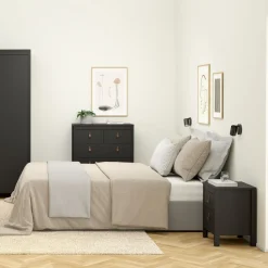 Ladekast Dallas Zwart - 83x99x39 cm