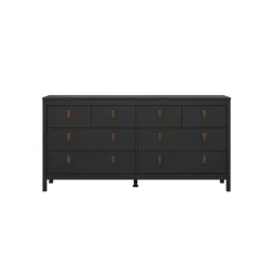 Ladekast Dallas Zwart - 160x80x39 cm