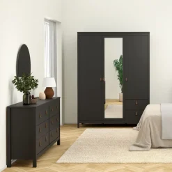 Ladekast Dallas Zwart - 160x80x39 cm