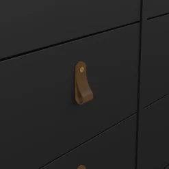 Ladekast Dallas Zwart - 160x80x39 cm