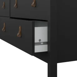 Ladekast Dallas Zwart - 160x80x39 cm