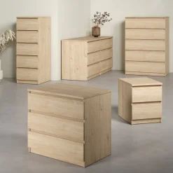 Ladekast Luna Eiken - 41x112x50 cm