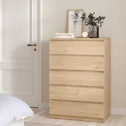 Ladekast Luna Eiken - 77x112x50 cm