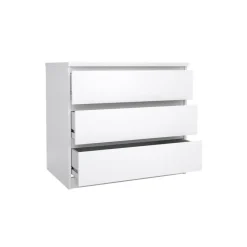 Ladekast Luna Hoogglans Wit - 77x71x50 cm