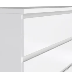 Ladekast Luna Hoogglans Wit - 154x71x50 cm