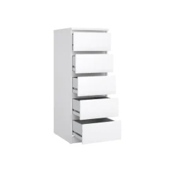 Ladekast Luna Hoogglans Wit - 41x112x50 cm