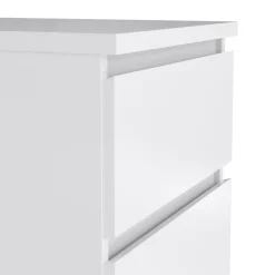 Ladekast Luna Hoogglans Wit - 41x112x50 cm