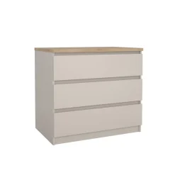 Ladekast Luna Taupe / Eiken - 77x71x50 cm