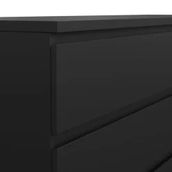 Ladekast Luna Zwart - 154x71x50 cm