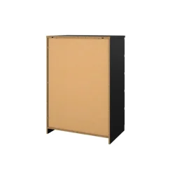 Ladekast Luna Zwart - 77x112x50 cm