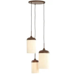 Light - Living Light & Living Hanglamp Danialo Bruin - 3 x E27 - Ø 35 cm