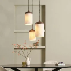 Light - Living Light & Living Hanglamp Danialo Bruin - 3 x E27 - Ø 35 cm