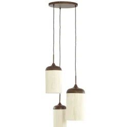 Light - Living Light & Living Hanglamp Danialo Bruin - 3 x E27 - Ø 35 cm