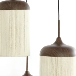 Light - Living Light & Living Hanglamp Danialo Bruin - 3 x E27 - Ø 35 cm