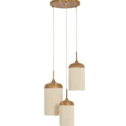 Light - Living Light & Living Hanglamp Danialo Naturel - 3 x E27 - Ø 35 cm