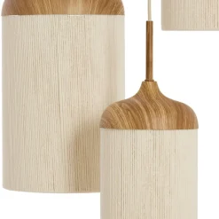 Light - Living Light & Living Hanglamp Danialo Naturel - 3 x E27 - Ø 35 cm