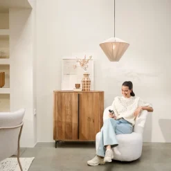 Light - Living Light & Living Hanglamp Felida Crème - E27 - Ø 53 cm