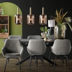 Light - Living Light & Living Hanglamp Lekar Goud - 3 x E27 - 100 cm breed