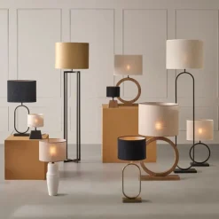 Light - Living Light & Living Lampenvoet Liva Zwart - E27 - 42 cm hoog