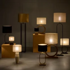 Light - Living Light & Living Lampenvoet Liva Zwart - E27 - 42 cm hoog