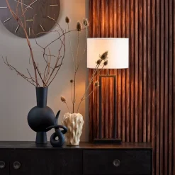 Light - Living Light & Living Lampenvoet Shiva Zwart - E27 -  55 cm hoog